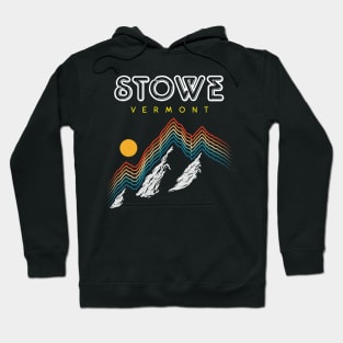 Stowe, Vermont - USA Ski Resort 1980s Retro Hoodie